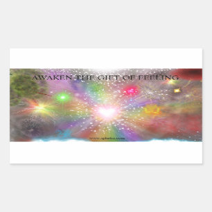 Iphelia Gefühls-Aurora-Aufkleber Rechteckiger Aufkleber