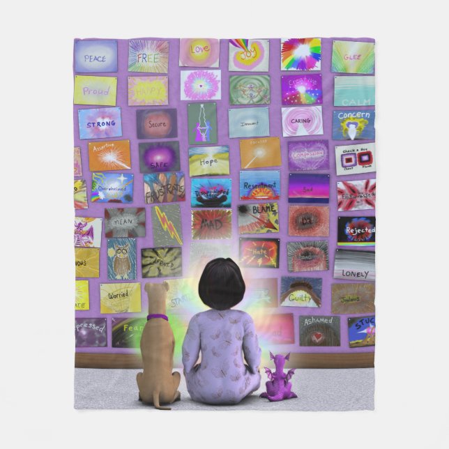 Iphelia Gefühls-Decke Fleecedecke (Vorderseite)