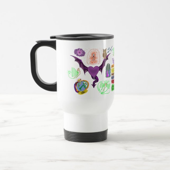 Iphelia Symbologie-Reise-Tasse Reisebecher (Links)