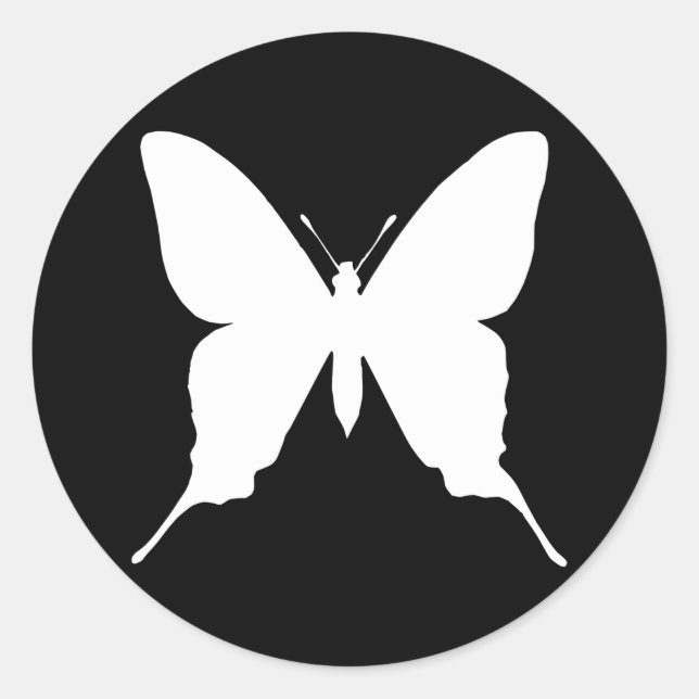 Iphiclides podalirius runder aufkleber (Vorderseite)