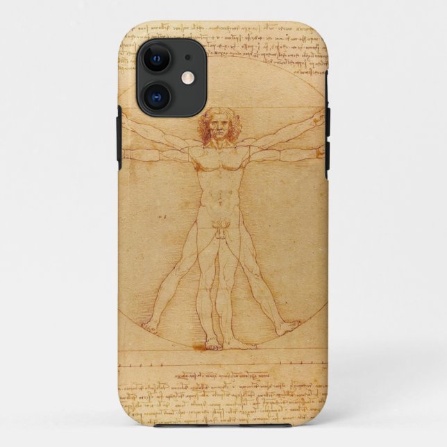 iPhone5 case Leonardo da Vinci Vitruvian Man 人体図 (Rückseite)