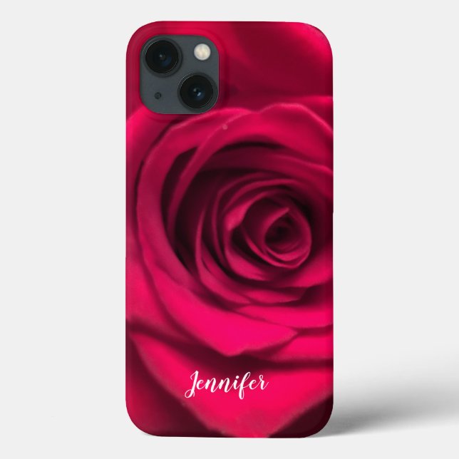 iPhone 10 X Fall mit Rote Rose Personalisiert Case-Mate iPhone Hülle (Rückseite)