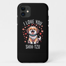 iPhone 11 Fall - Mit Zeichnend Ich Liebe Shih Tzu
