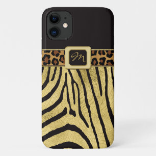 iPhone 11 Hülle IMITATE Goldfolie Tierdrucke