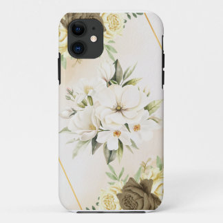 iPhone 11 Hüllen Wasserfarben-Blumen