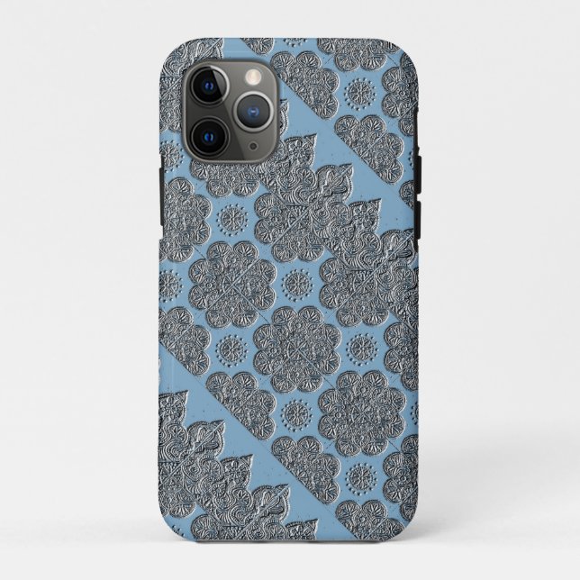 iPhone 11Pro Fall mit Embossed Brocade Case-Mate iPhone Hülle (Rückseite)