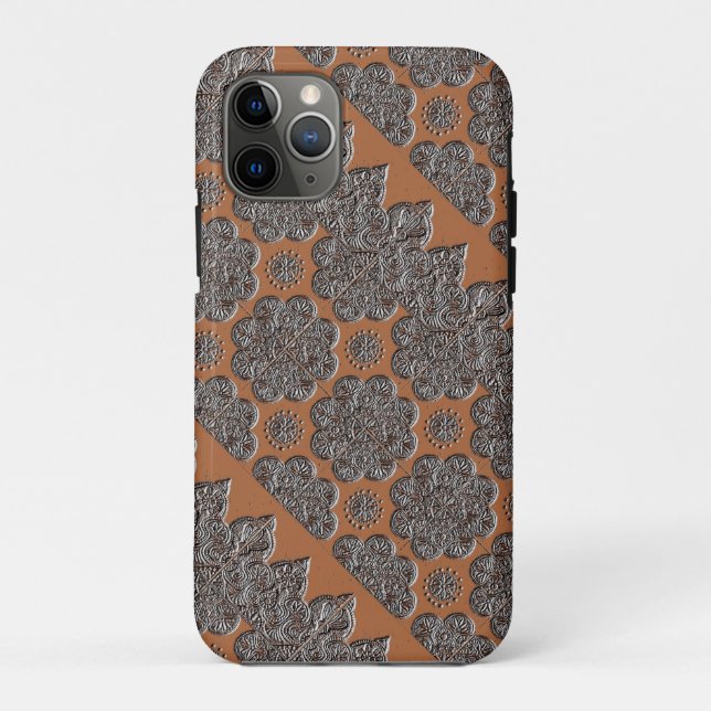 iPhone 11Pro Fall mit Embossed Brocade Case-Mate iPhone Hülle (Rückseite)