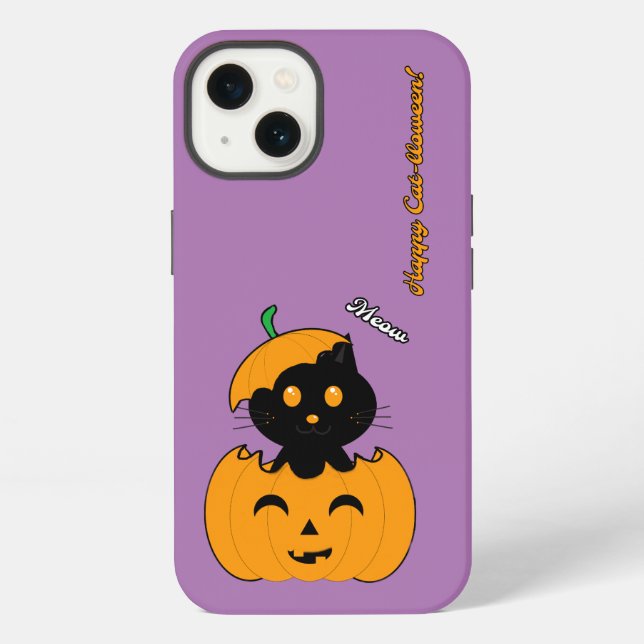 iPhone 13 Ajustable Funda, Brillante Cat-lloween iPhone Hülle (Rückseite)
