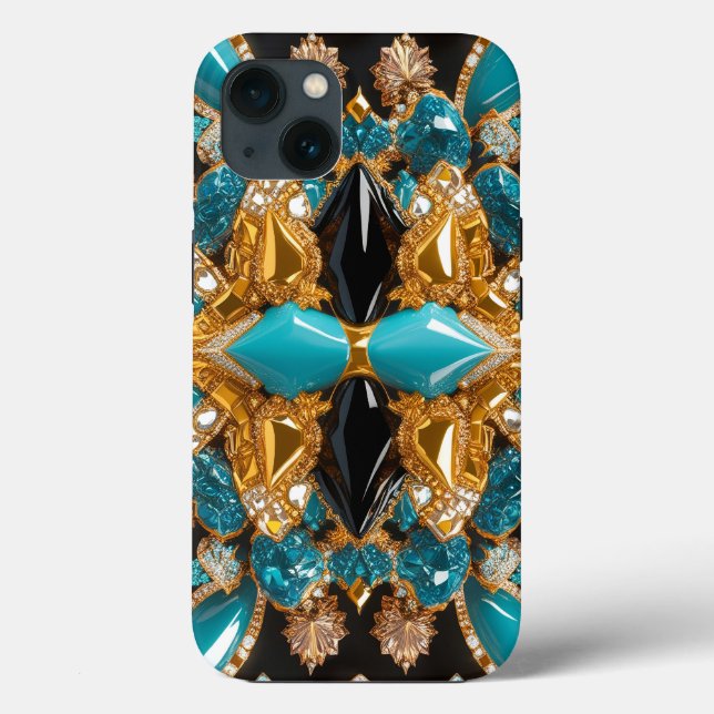 iPhone 13 Case-Mate mit Bahamas Farben Hülle (Rückseite)