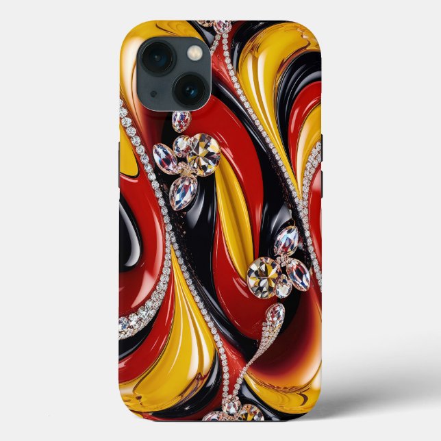 iPhone 13 Case-Mate mit belgischen Farben Hülle (Rückseite)