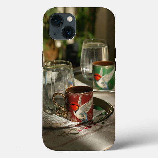 iPhone 13 Hüllen Friedlich-Kaffee-Cup-Bild (Rückseite)