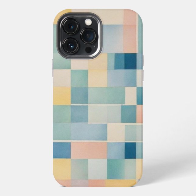 iPhone 13 Pro Max. Slim Fit Case, Aquarelldruck Hülle (Rückseite)