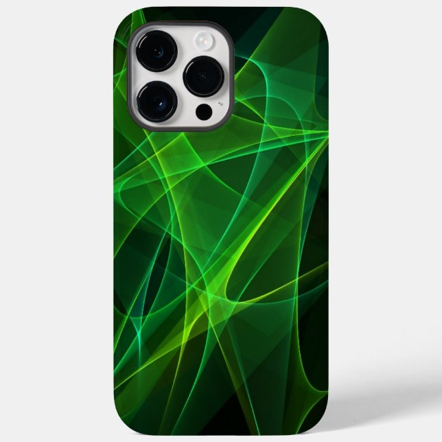 iphone 14 abstrakte schwarz grüne Hüllen max pro (Rückseite)