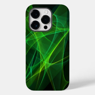iPhone 14 abstrakte schwarz grüne Hüllen pro