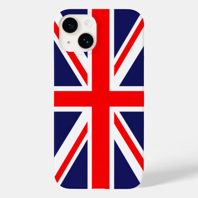 iPhone 14 Case-Union Jack Flag Case-Mate iPhone Hülle (Rückseite)