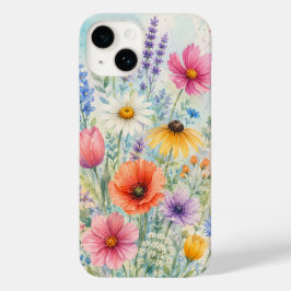 iPhone 14 Hülle Barely There Watercolor Wildblumen