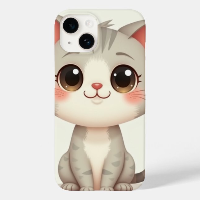 iPhone 14 Hüllen (eine niedliche Katze) (Rückseite)