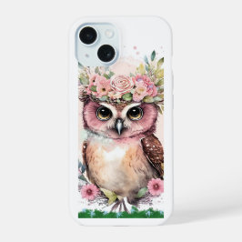 iPhone 15 Fall mit Niedlichen Schüssel & Blume Hülle