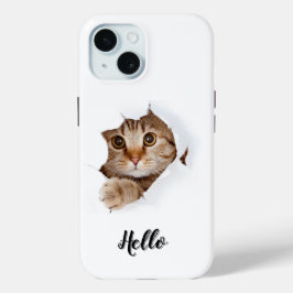 IPhone 15 Fall mit niedlicher Kitty Case-Mate iPhone Hülle