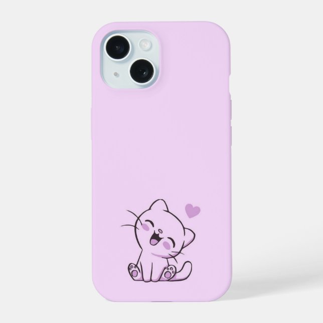 iPhone 15 Hülle Hello Kitty Thema (Rückseite)