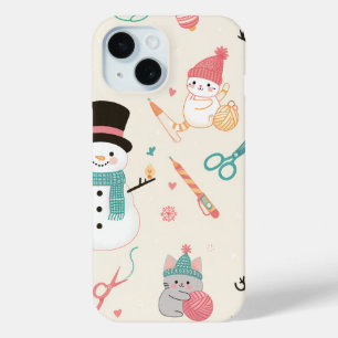 iPhone 15 Hüllen-Cat Schneemann Case-Mate iPhone Hülle