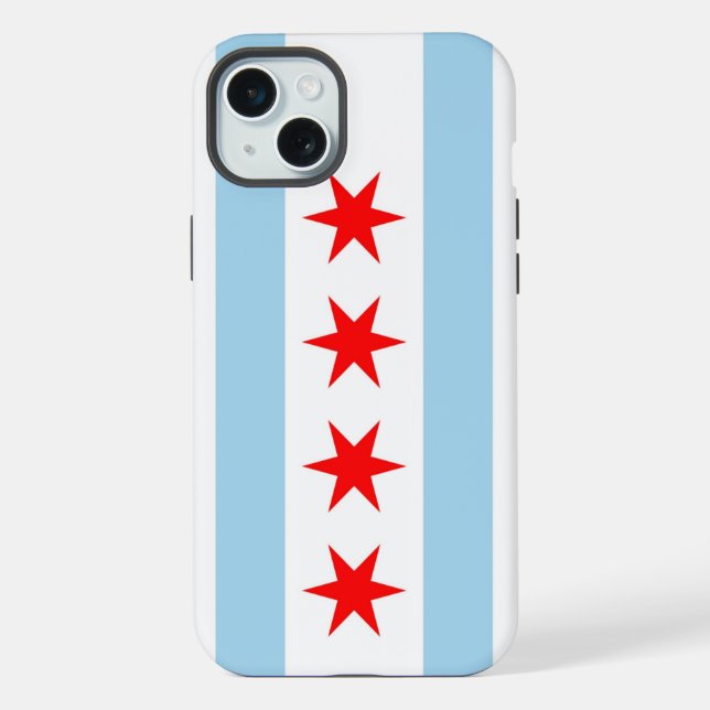 iPhone 15 Plus Case-Mate, Flagge Chicago Hülle (Rückseite)