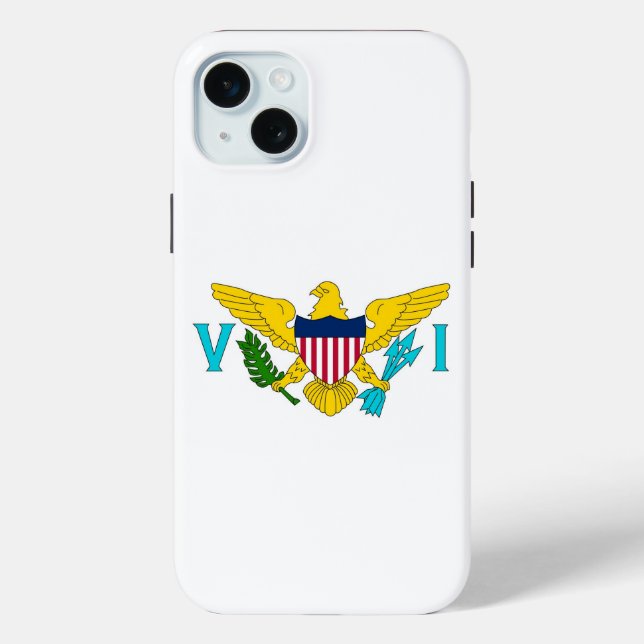 iPhone 15 Plus Case-Mate, Flagge der Jungferninsel Case-Mate iPhone Hülle (Rückseite)
