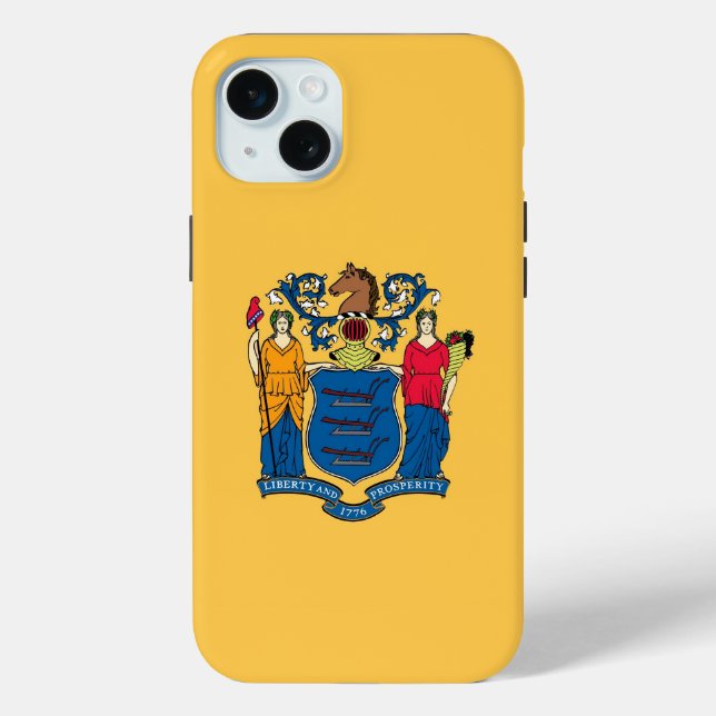 iPhone 15 Plus Case-Mate, Flagge New Jersey Case-Mate iPhone Hülle (Rückseite)