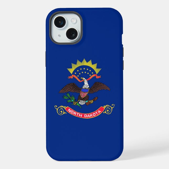 iPhone 15 Plus Case-Mate, Flagge von North Dakota Hülle (Rückseite)