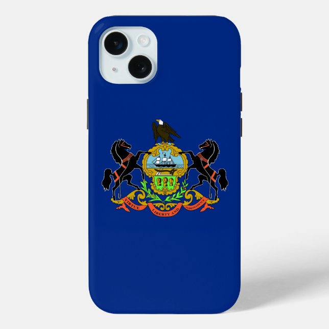 iPhone 15 Plus Case-Mate, Flagge von Pennsylvania Case-Mate iPhone Hülle (Rückseite)