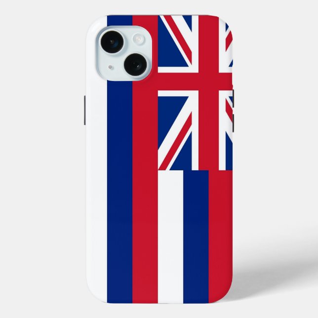 iPhone 15 Plus Case-Mate, Hawaii-Flagge Case-Mate iPhone Hülle (Rückseite)