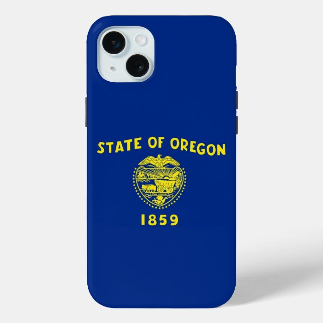 iPhone 15 Plus Case-Mate, Oregon-Flagge Case-Mate iPhone Hülle (Rückseite)