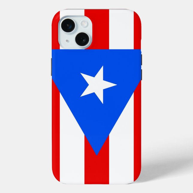 iPhone 15 Plus Case-Mate, puerto-ricanische Flagge Case-Mate iPhone Hülle (Rückseite)