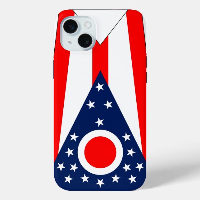 iPhone 15 Plus Case-Mate, Staatsflagge von Ohio Case-Mate iPhone Hülle (Rückseite)