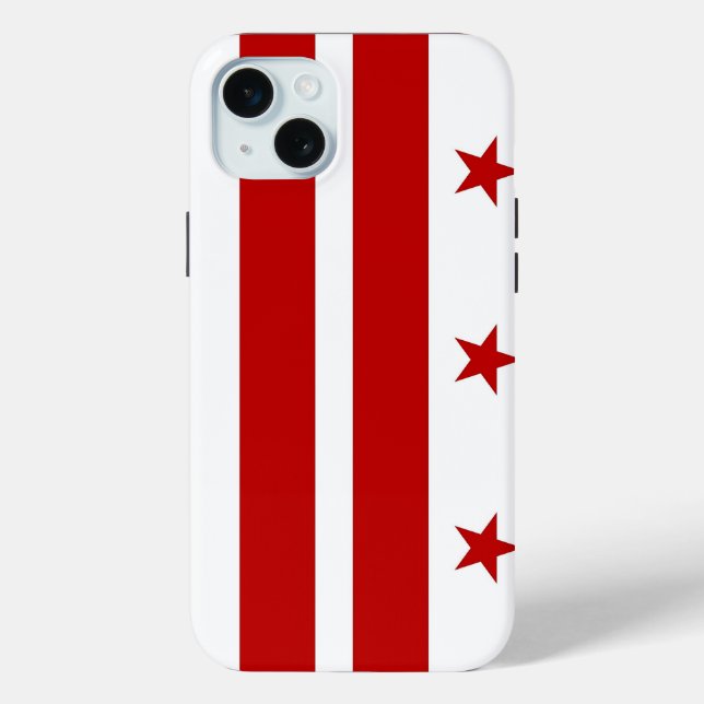iPhone 15 Plus Case-Mate, Washington DC Flagge Case-Mate iPhone Hülle (Rückseite)
