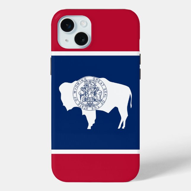iPhone 15 Plus Case-Mate, Wyoming-Flagge Case-Mate iPhone Hülle (Rückseite)