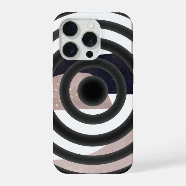 iPhone 15 Pro abstraktes Design Hülle (Rückseite)