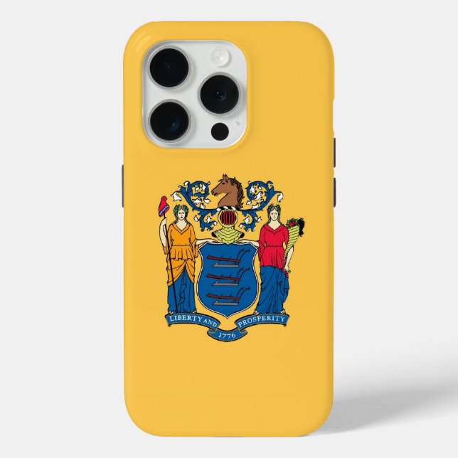 iPhone 15 Pro Case-Mate, Flagge New Jersey Case-Mate iPhone Hülle (Rückseite)