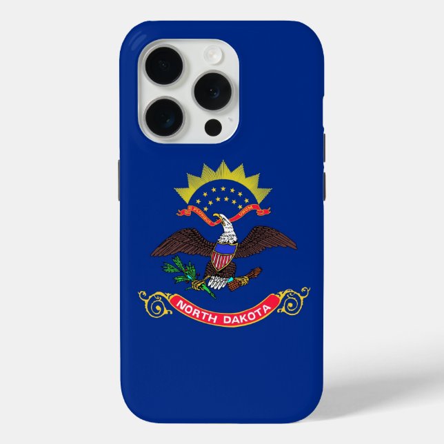 iPhone 15 Pro Case-Mate, Flagge North Dakota Case-Mate iPhone Hülle (Rückseite)