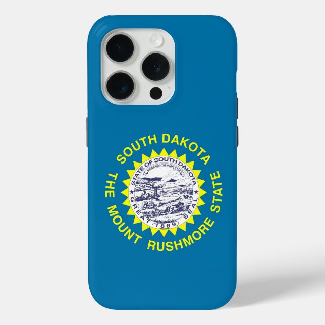 iPhone 15 Pro Case-Mate, Flagge von South Dakota Case-Mate iPhone Hülle (Rückseite)