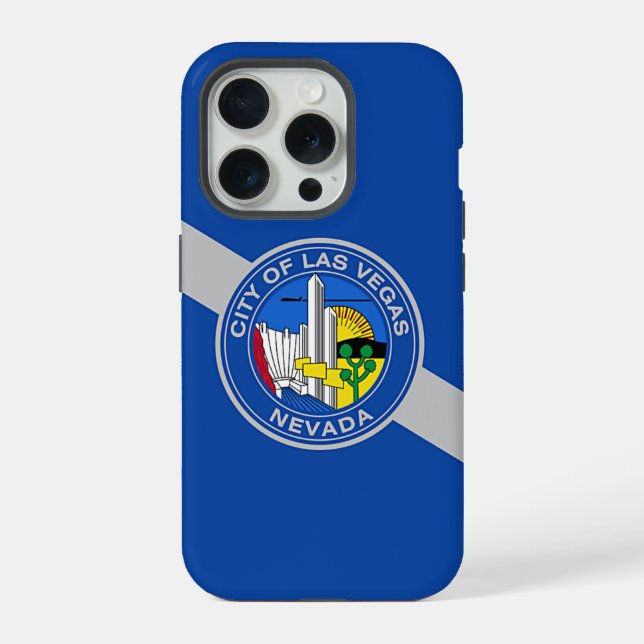 iPhone 15 Pro Case-Mate, Las Vegas-Flagge Hülle (Rückseite)