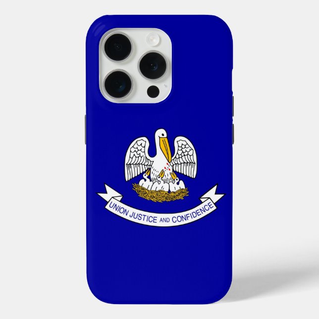 iPhone 15 Pro Case-Mate, Louisiana-Flagge Case-Mate iPhone Hülle (Rückseite)
