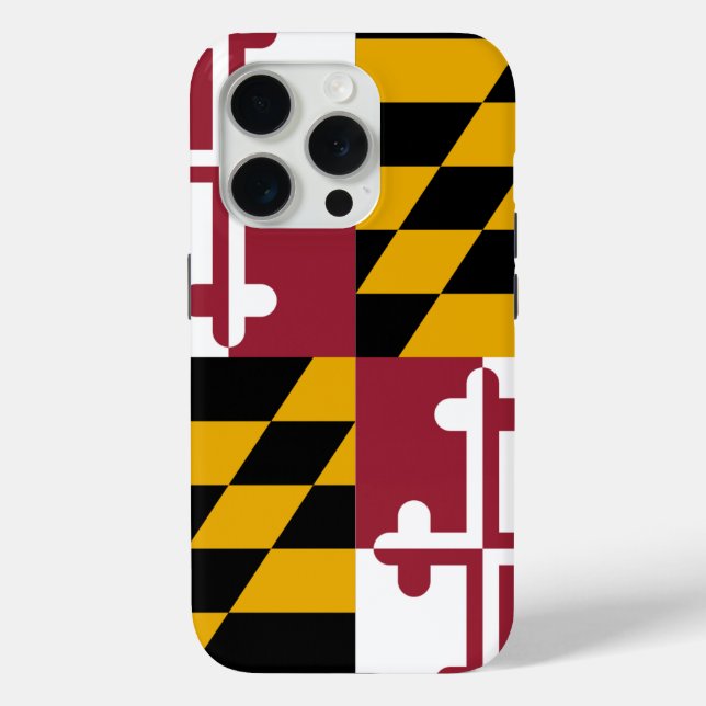 iPhone 15 Pro Case-Mate, Maryland-Flagge Case-Mate iPhone Hülle (Rückseite)