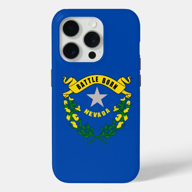 iPhone 15 Pro Case-Mate, Nevada-Flagge Case-Mate iPhone Hülle (Rückseite)