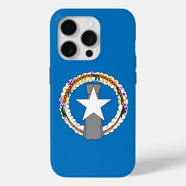 iPhone 15 Pro Case-Mate, Northern Mariana Flagge Case-Mate iPhone Hülle (Rückseite)