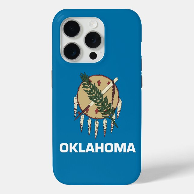iPhone 15 Pro Case-Mate, Oklahoma-Flagge Case-Mate iPhone Hülle (Rückseite)