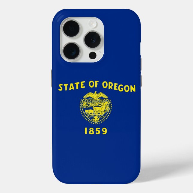 iPhone 15 Pro Case-Mate, Oregon flag Case-Mate iPhone Hülle (Rückseite)