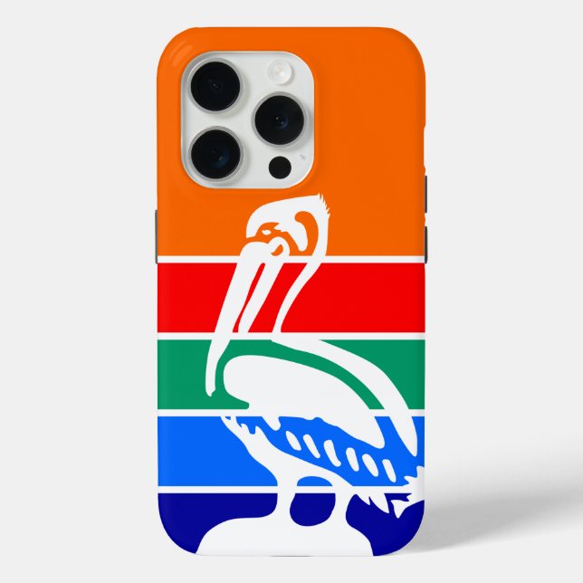 iPhone 15 Pro Case-Mate, St. Petersburger Flagge Case-Mate iPhone Hülle (Rückseite)