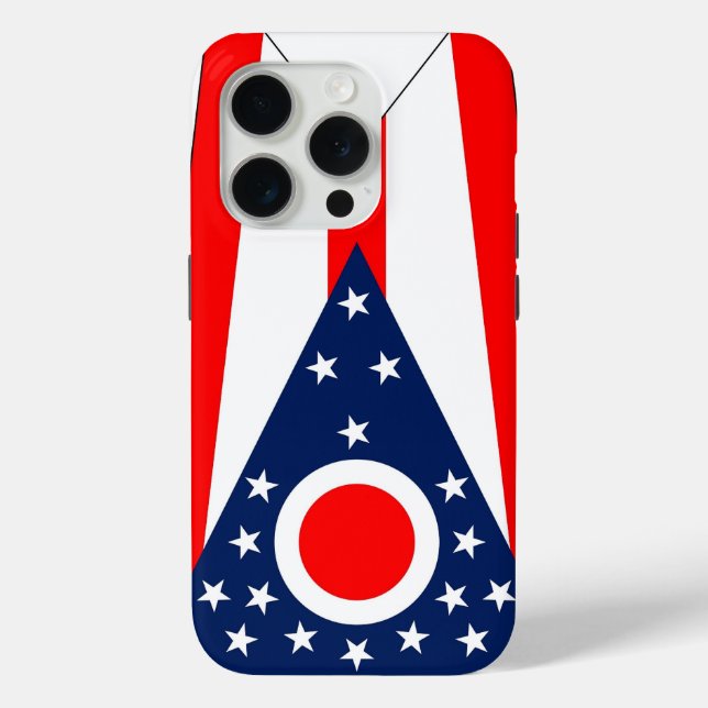 iPhone 15 Pro Case-Mate, Staatsflagge von Ohio Case-Mate iPhone Hülle (Rückseite)