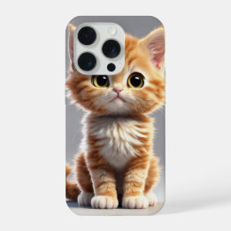 iPhone 15 Pro Hülle mit entzückendem Katzendesign